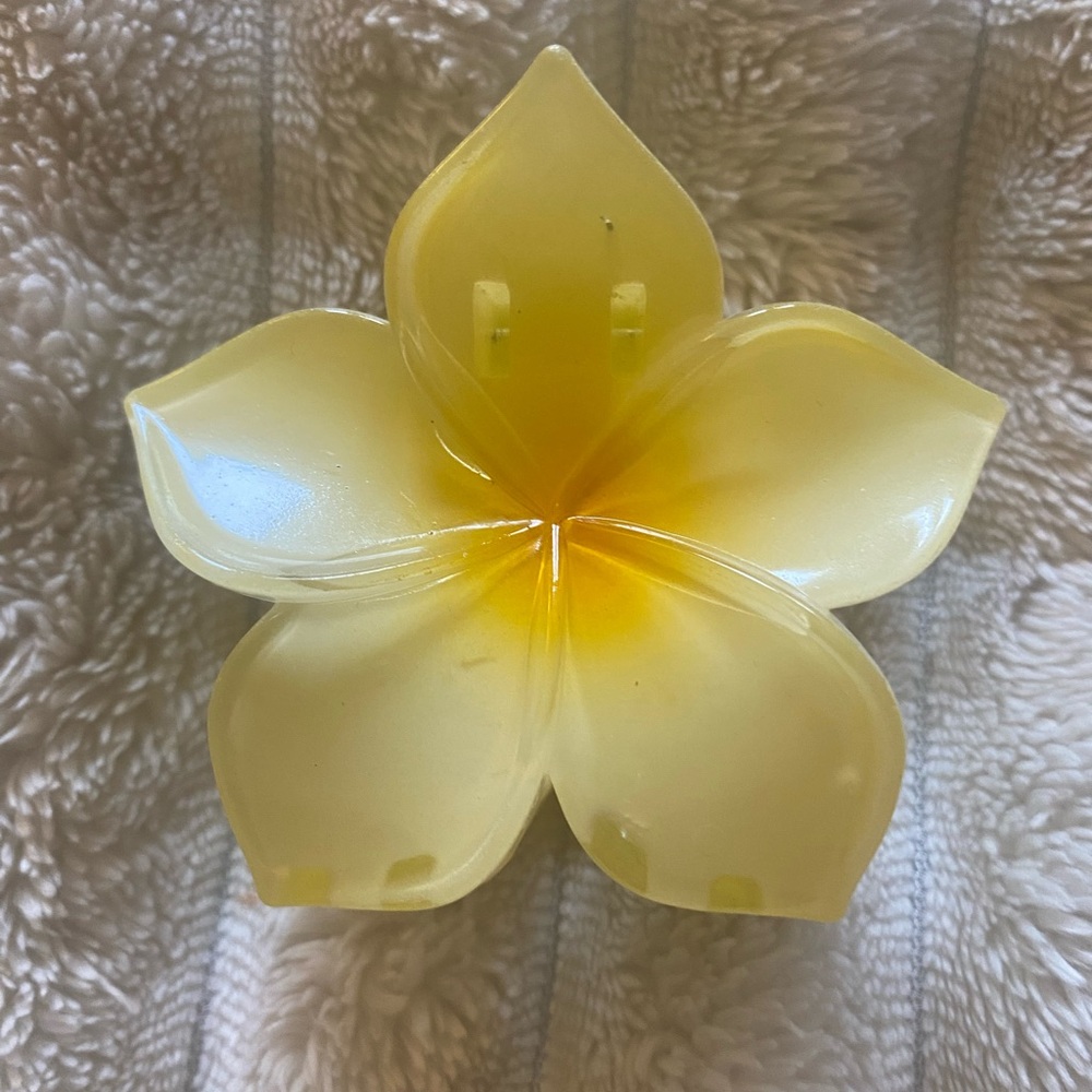 Yellow Flower Hair Clip